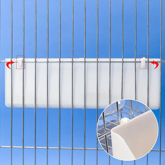 Double Grid Stand Bird & Parrot Feeder Trough