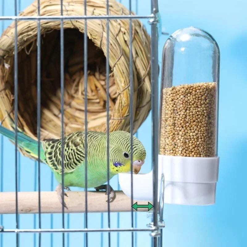 Automatic Hanging Bird Water & Seed Dispenser for Cages