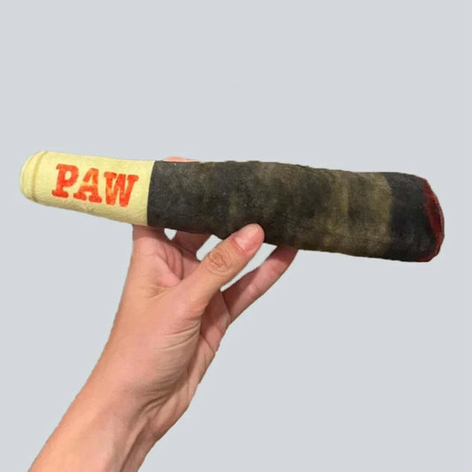 Funny Cigar Dog Toy - Interactive Plush Squeaky Chew