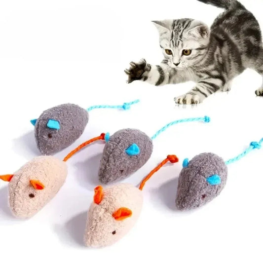 3/7PC Plush Rat Cat Toys | Durable Linen & Interactive Fun