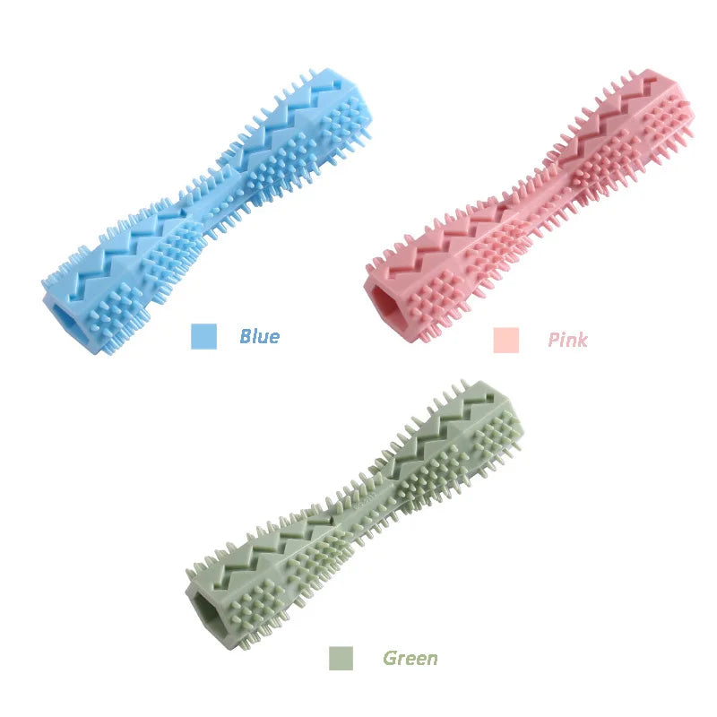 Dog Toothbrush Chew Toy - Durable Dental Cleaning Stick