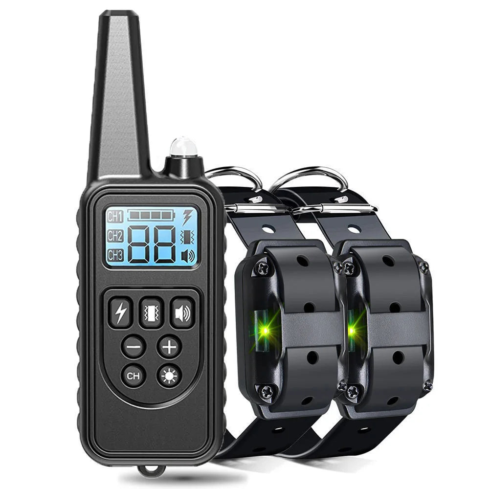 Rechargeable Electric Dog Training & Anti-Bark Collar w/ Clicker
