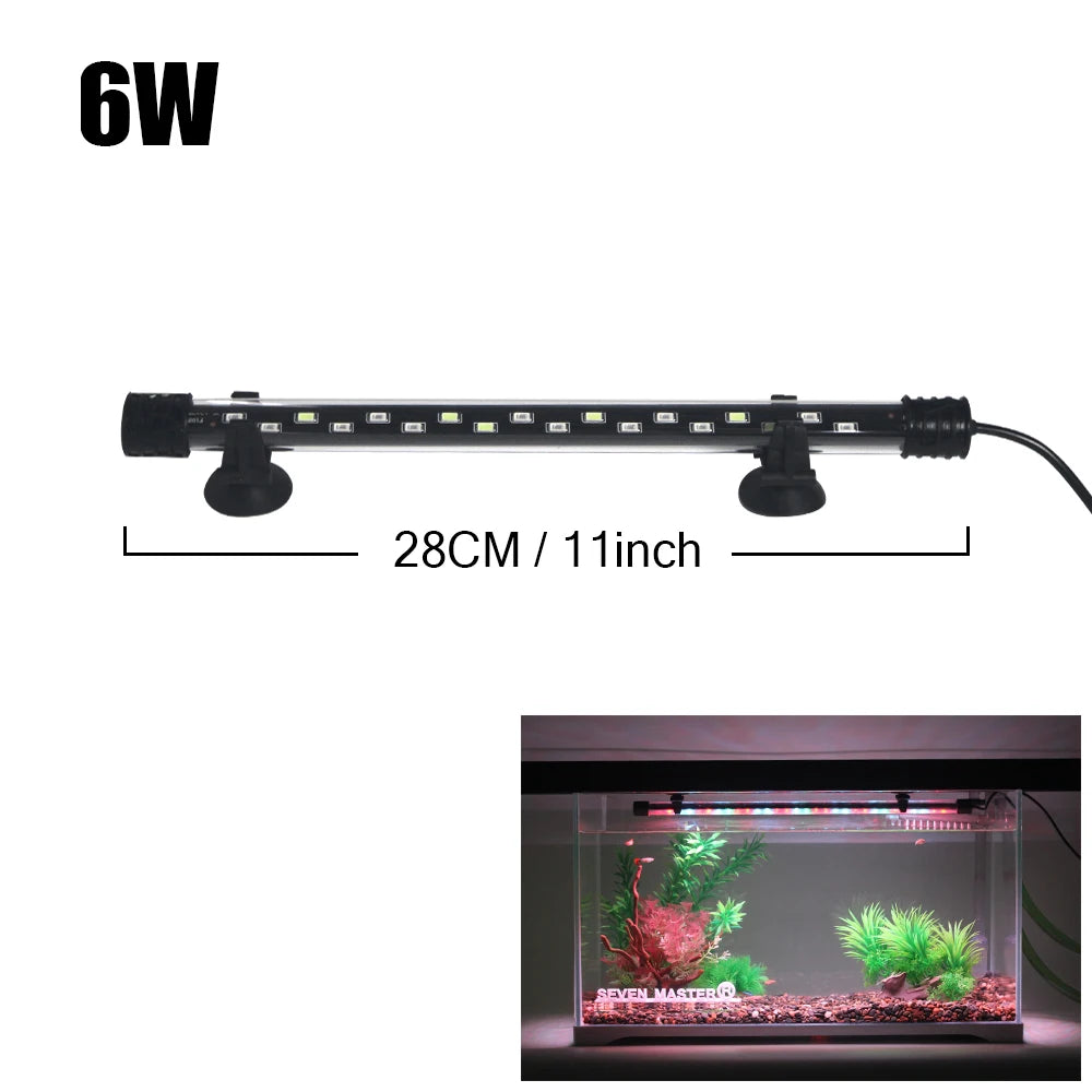 Aquarium LED Plant Grow & Decor Light - Waterproof Fish Tank Lamp