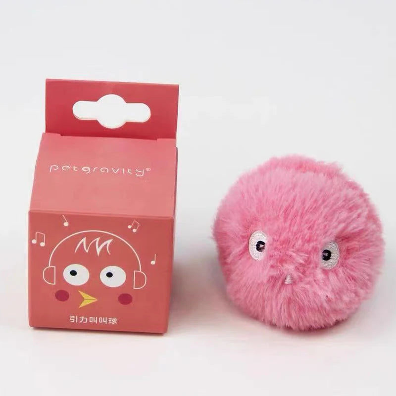 Smart Interactive Plush Cat Sound Toy Ball | Catnip Ready