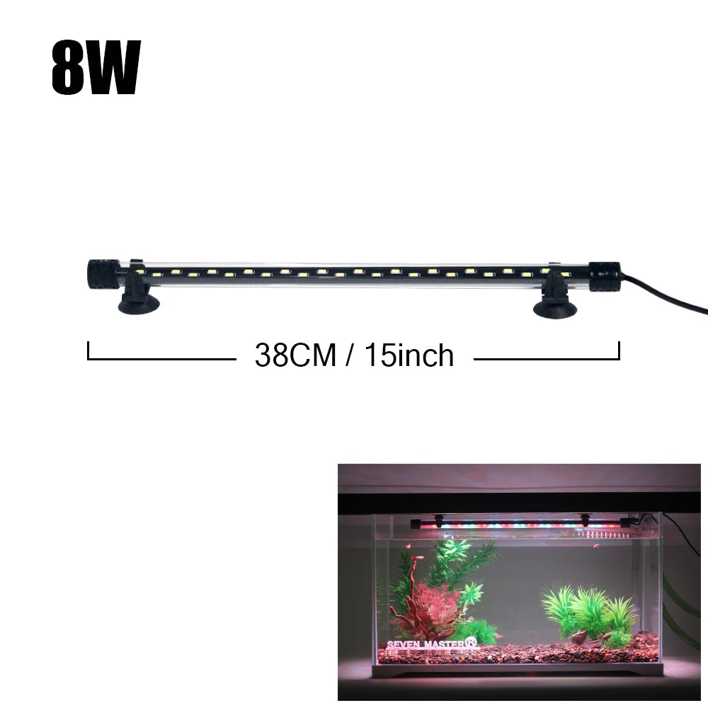 Aquarium LED Plant Grow & Decor Light - Waterproof Fish Tank Lamp
