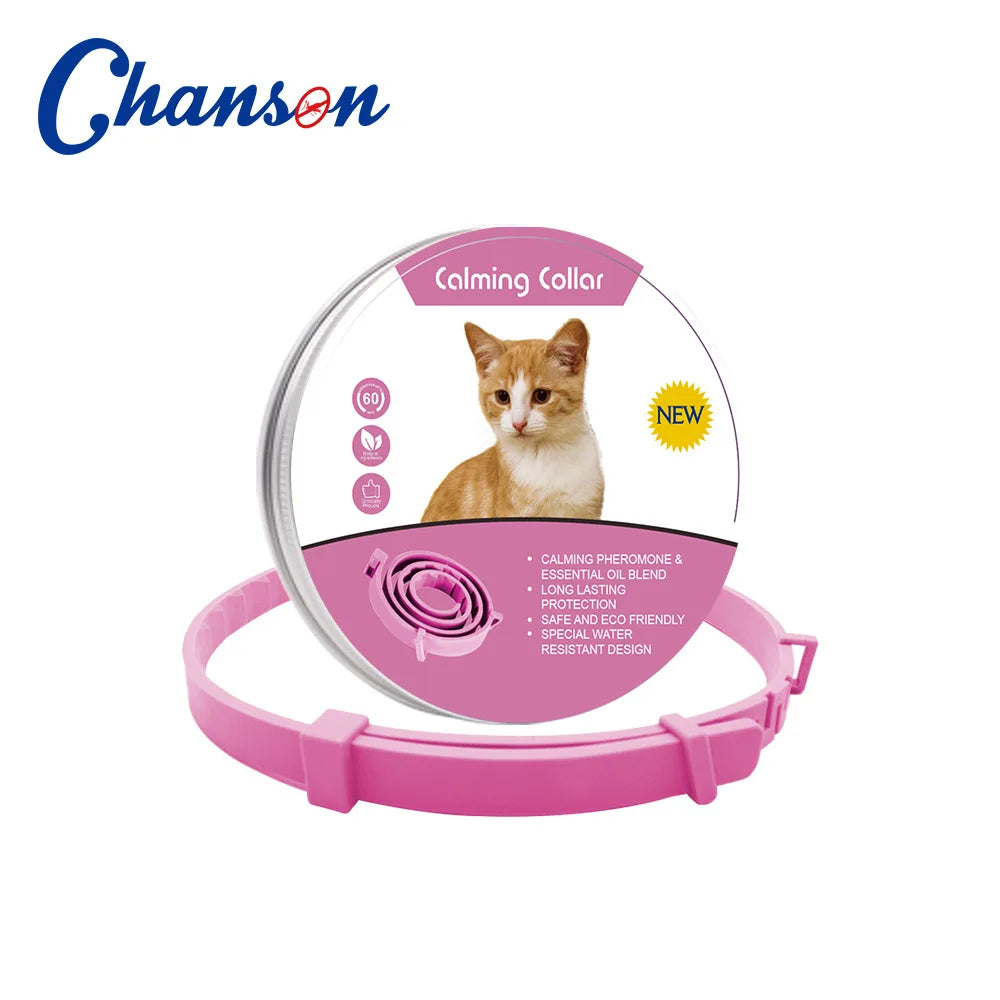 Natural Pet Calming Collar for Cats & Dogs | 60-Day Anxiety Relief