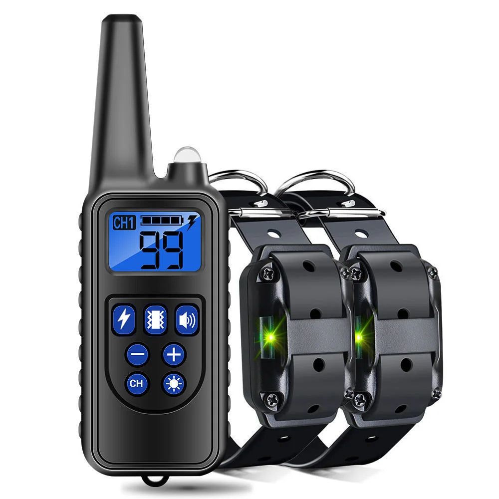 Rechargeable Electric Dog Training & Anti-Bark Collar w/ Clicker