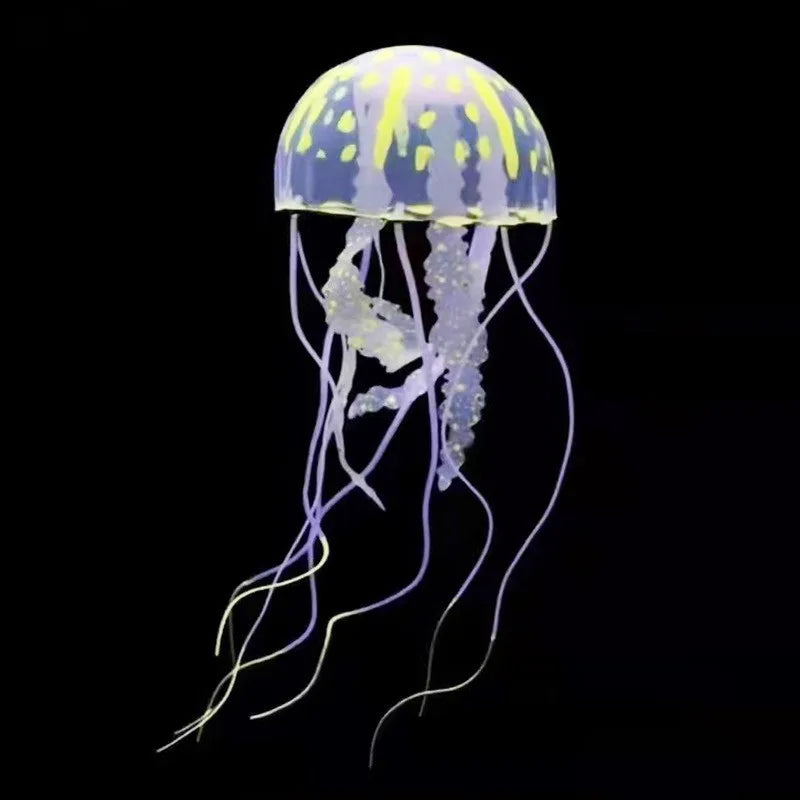 Luminous Artificial Jellyfish Aquarium Decor - Fish Tank Ornament