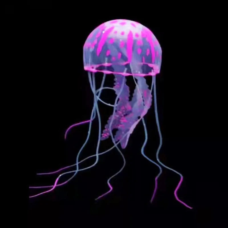 Luminous Artificial Jellyfish Aquarium Decor - Fish Tank Ornament