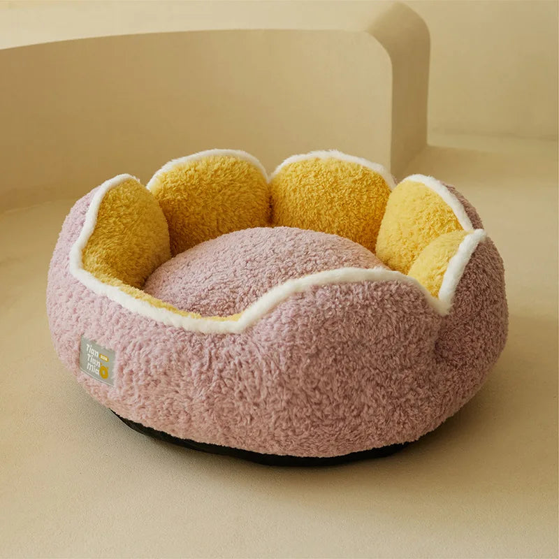 Ultra-Soft Plush Cat & Small Dog Bed | Warm Pet Nest