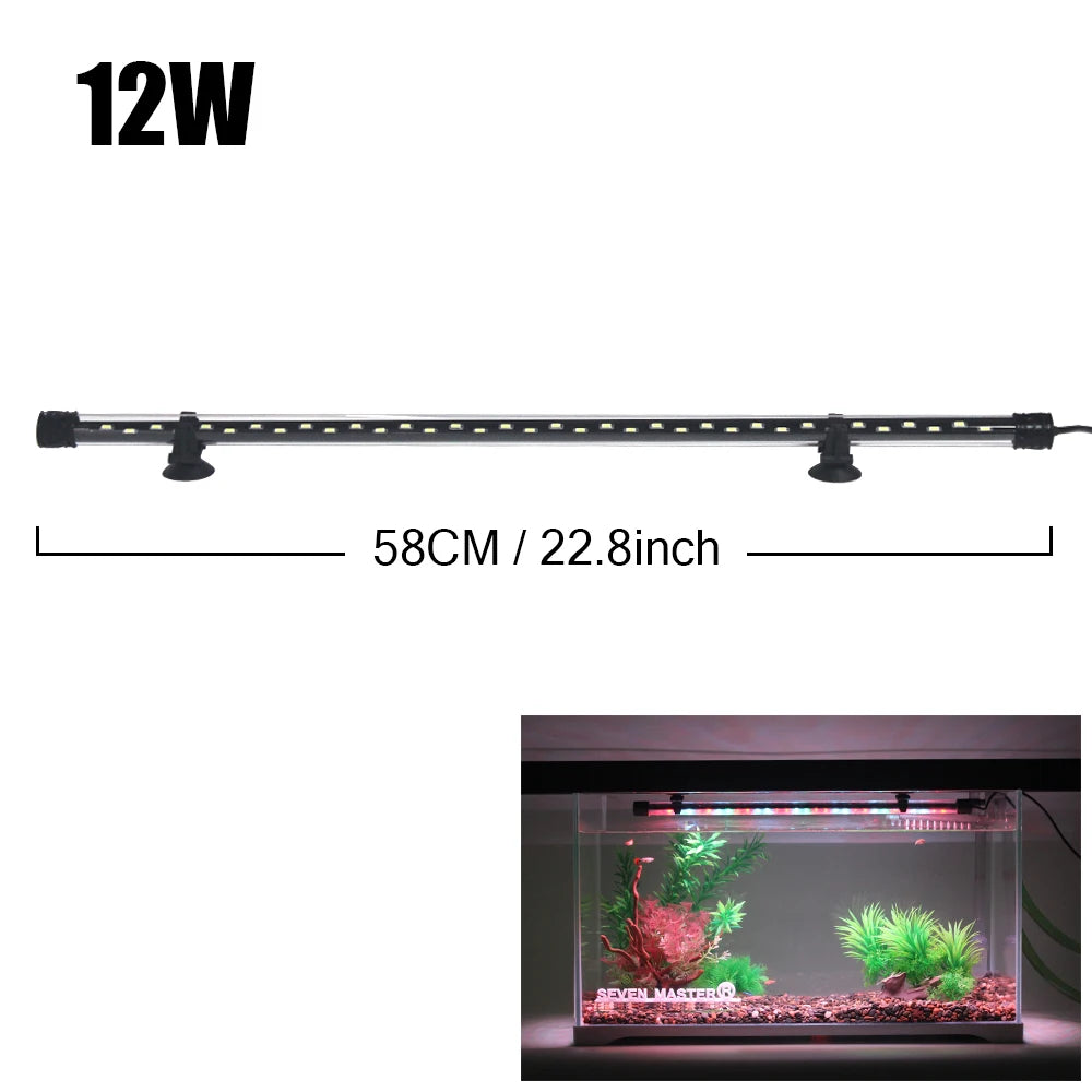 Aquarium LED Plant Grow & Decor Light - Waterproof Fish Tank Lamp