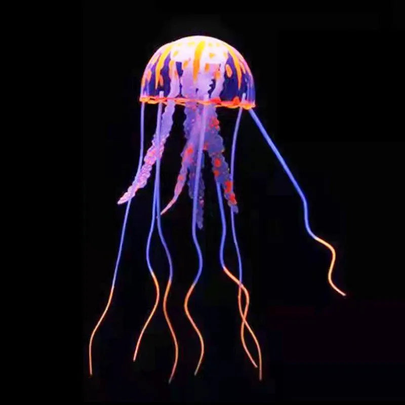 Luminous Artificial Jellyfish Aquarium Decor - Fish Tank Ornament