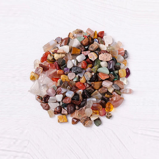 Natural Agate Crystal Pebbles | Colorful Aquarium Decor