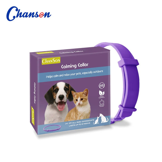 Natural Pet Calming Collar for Cats & Dogs | 60-Day Anxiety Relief