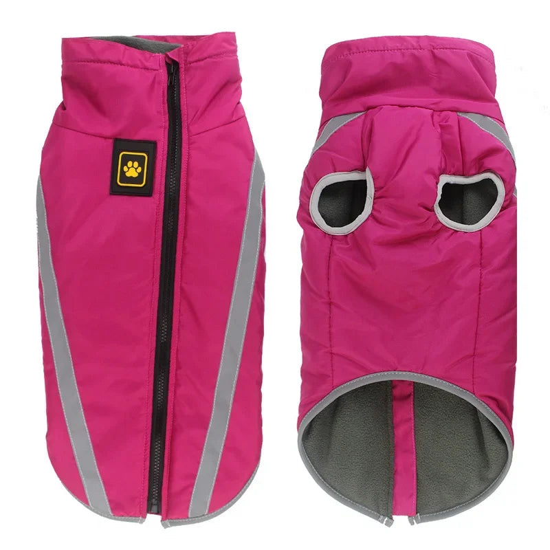 Large Dog Winter Coat - Waterproof, Warm & Reflective for Canadian Winters