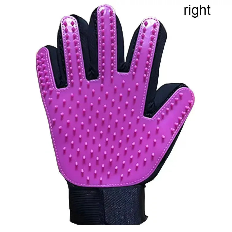 Pet Grooming & Deshedding Glove for Dogs & Cats - Hair Remover