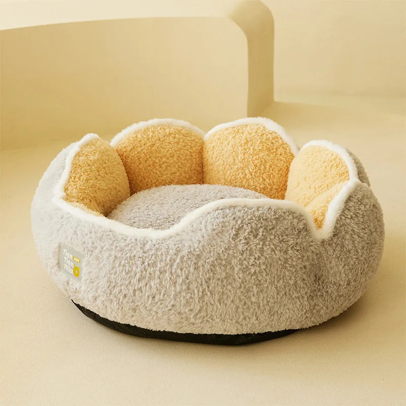 Ultra-Soft Plush Cat & Small Dog Bed | Warm Pet Nest