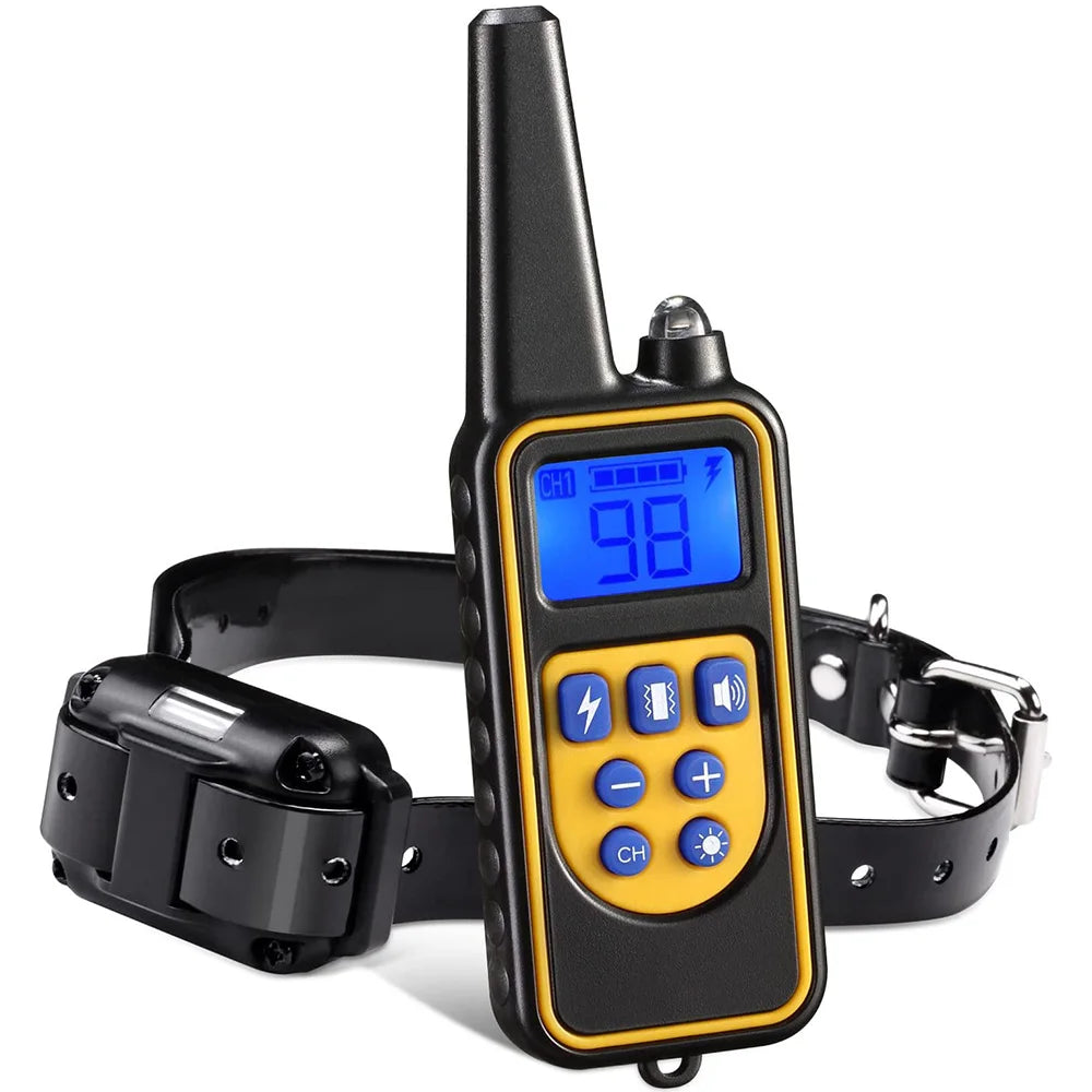 Rechargeable Electric Dog Training & Anti-Bark Collar w/ Clicker