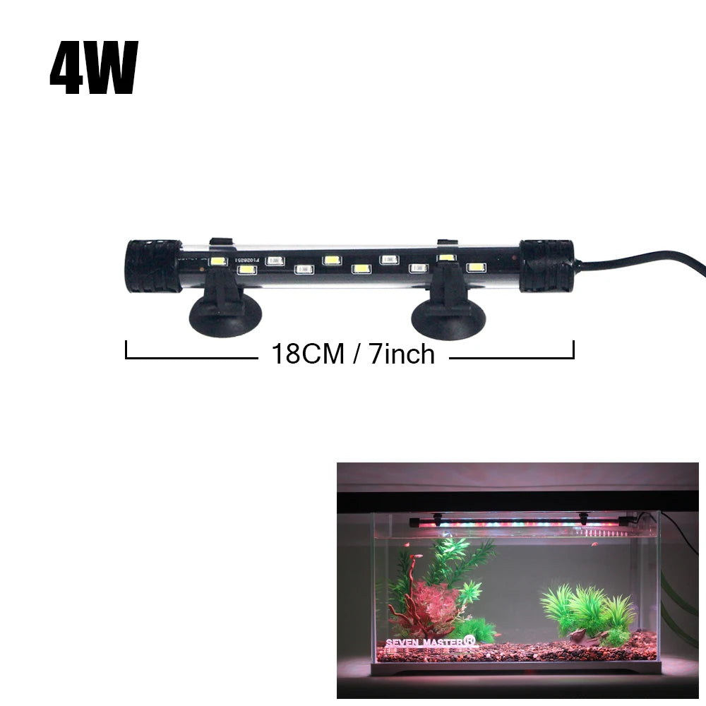 Aquarium LED Plant Grow & Decor Light - Waterproof Fish Tank Lamp