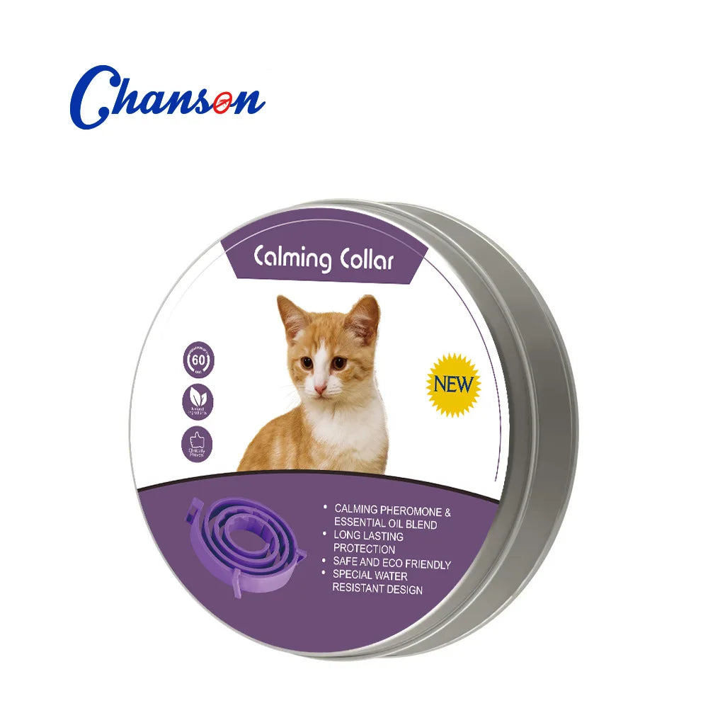 Natural Pet Calming Collar for Cats & Dogs | 60-Day Anxiety Relief