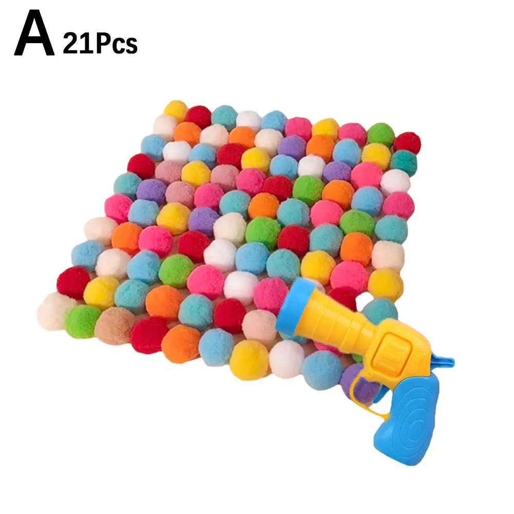 Silent Interactive Cat Toy Launcher & Plush Balls