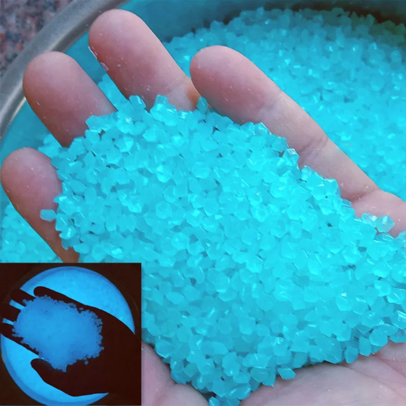 1000 Luminous Glow In Dark Pebbles | Garden, Path & Aquarium Decor