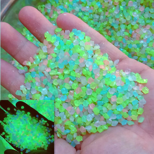 1000 Luminous Glow In Dark Pebbles | Garden, Path & Aquarium Decor