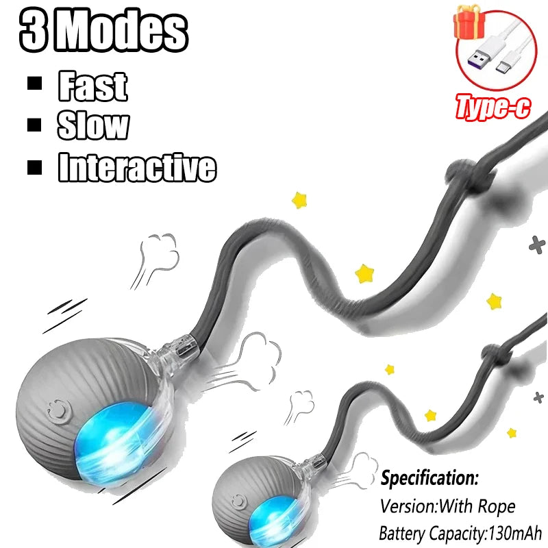 Smart Interactive Cat Ball Toy | Automatic Self-Moving for Cats