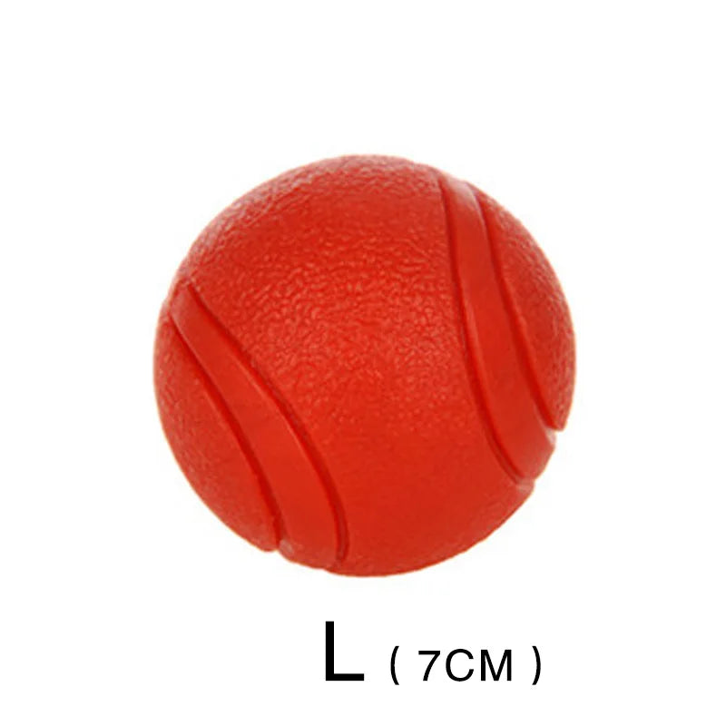 HOOPET Tough Red Rubber Dog Ball - Chew Proof S-XL