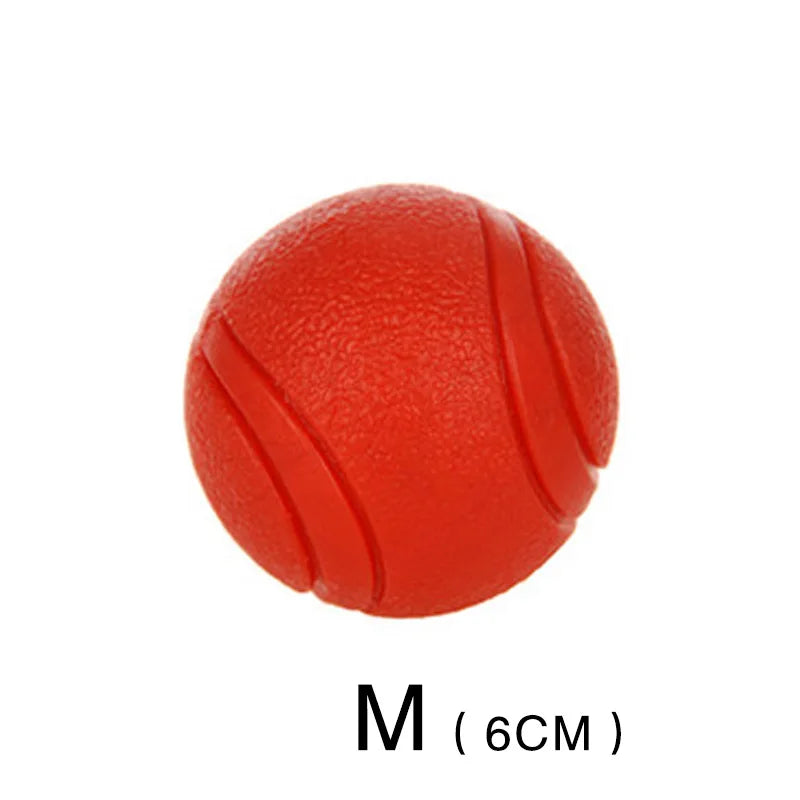 HOOPET Tough Red Rubber Dog Ball - Chew Proof S-XL