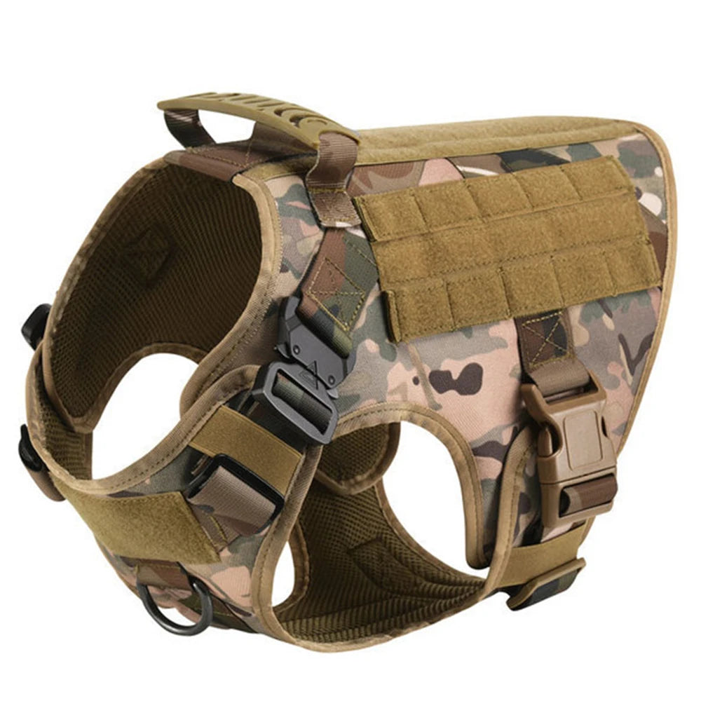 Tactical Dog Harness Vest w/ MOLLE | German Shepherd Malinois Training