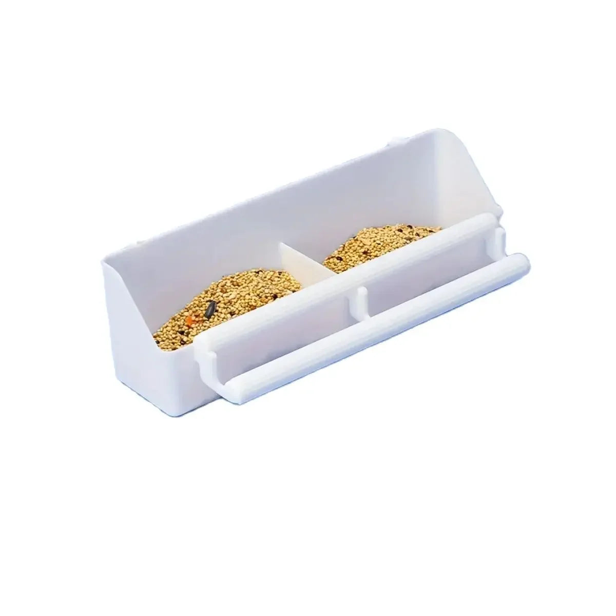 Double Grid Stand Bird & Parrot Feeder Trough