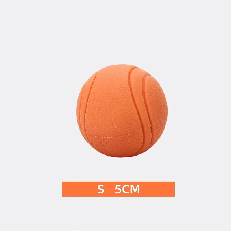 HOOPET Tough Red Rubber Dog Ball - Chew Proof S-XL