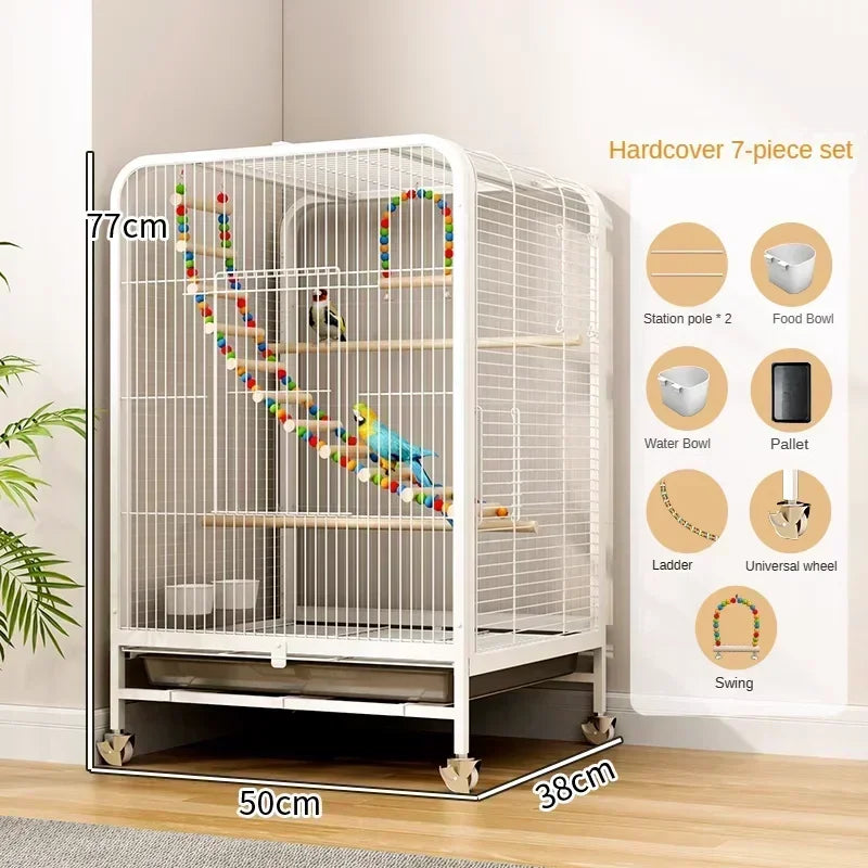 Luxury Large Bird Villa Cage for Breeding Parrots & Exotic Birds