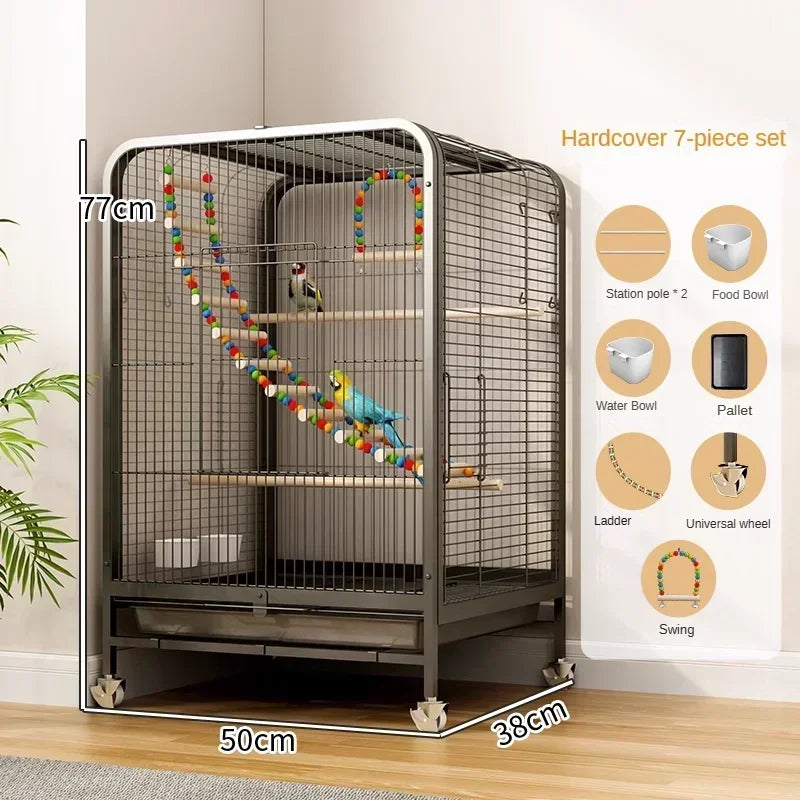 Luxury Large Bird Villa Cage for Breeding Parrots & Exotic Birds