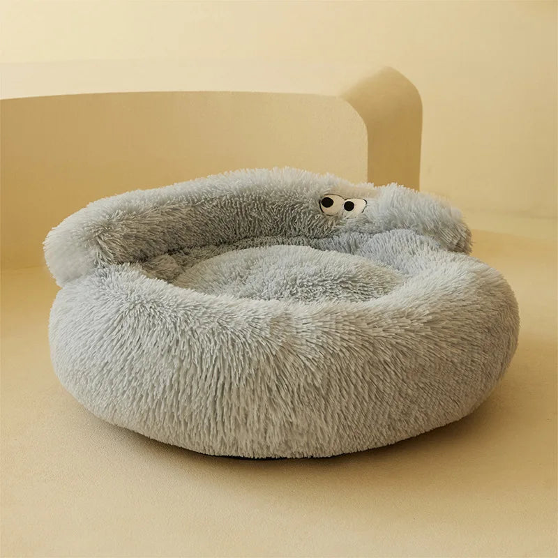 Ultra-Soft Plush Cat & Small Dog Bed | Warm Pet Nest