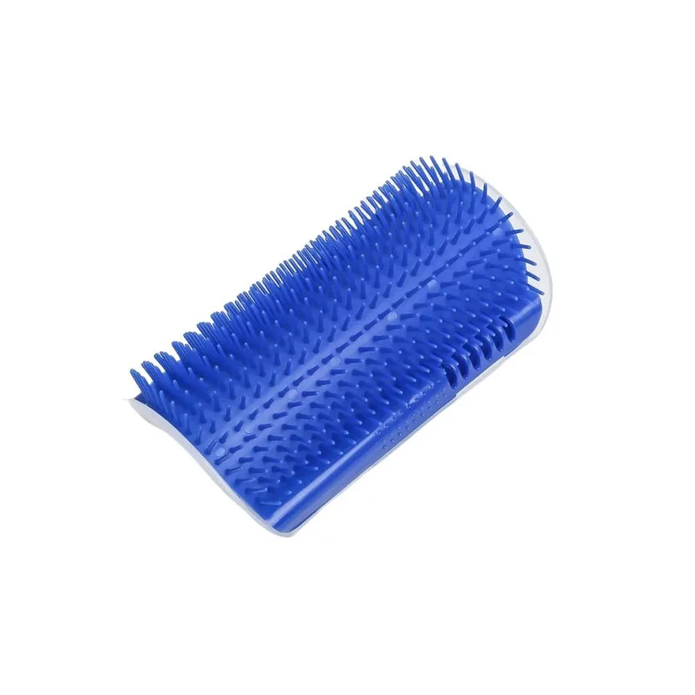Wall Corner Cat Self Groomer Brush with Catnip & Massager
