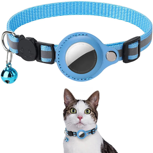 Cat AirTag Holder Collar | Breakaway, Reflective & Waterproof