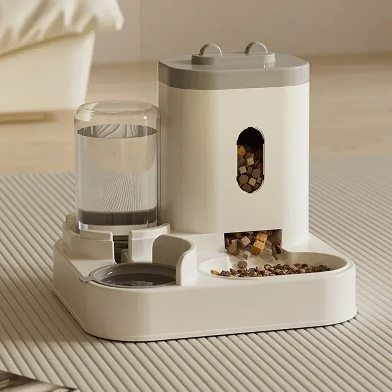 Automatic Pet Feeder: Integrated Food & Water for Cats & Dogs LC
