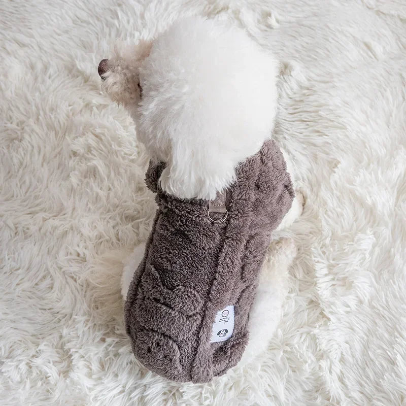 Cozy Fleece Dog & Cat Sweater - Warm Winter Pullover for Small Breeds