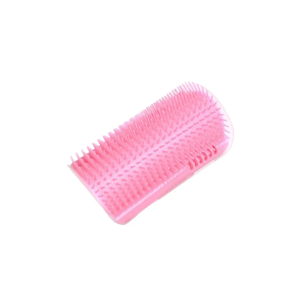 Wall Corner Cat Self Groomer Brush with Catnip & Massager