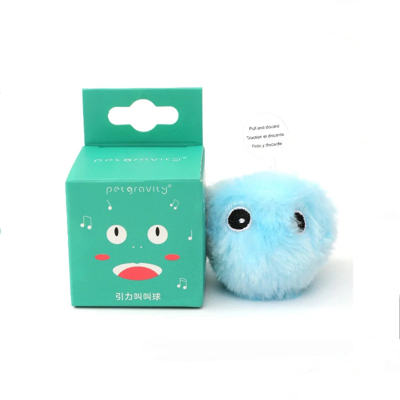 Smart Interactive Plush Cat Sound Toy Ball | Catnip Ready