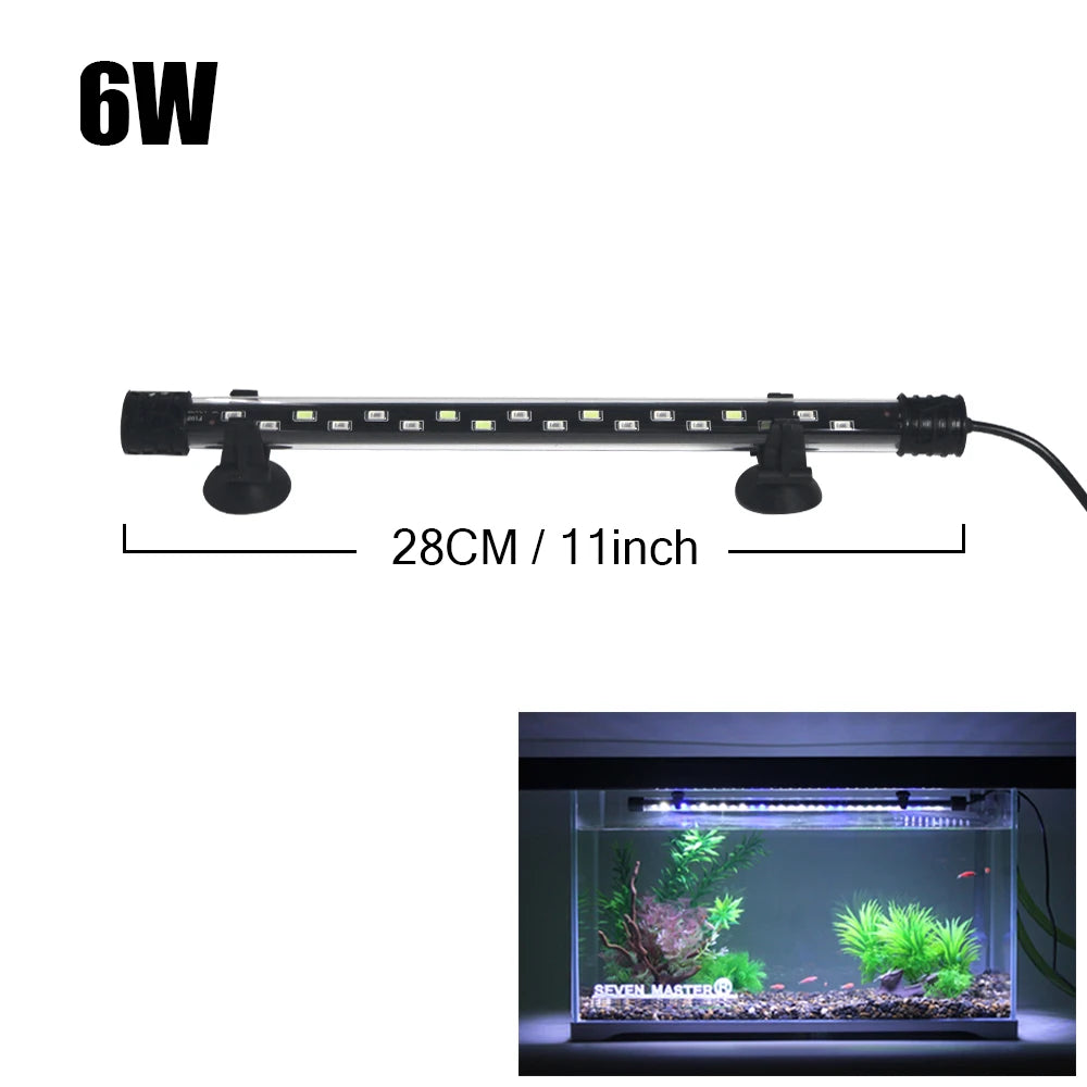 Aquarium LED Plant Grow & Decor Light - Waterproof Fish Tank Lamp