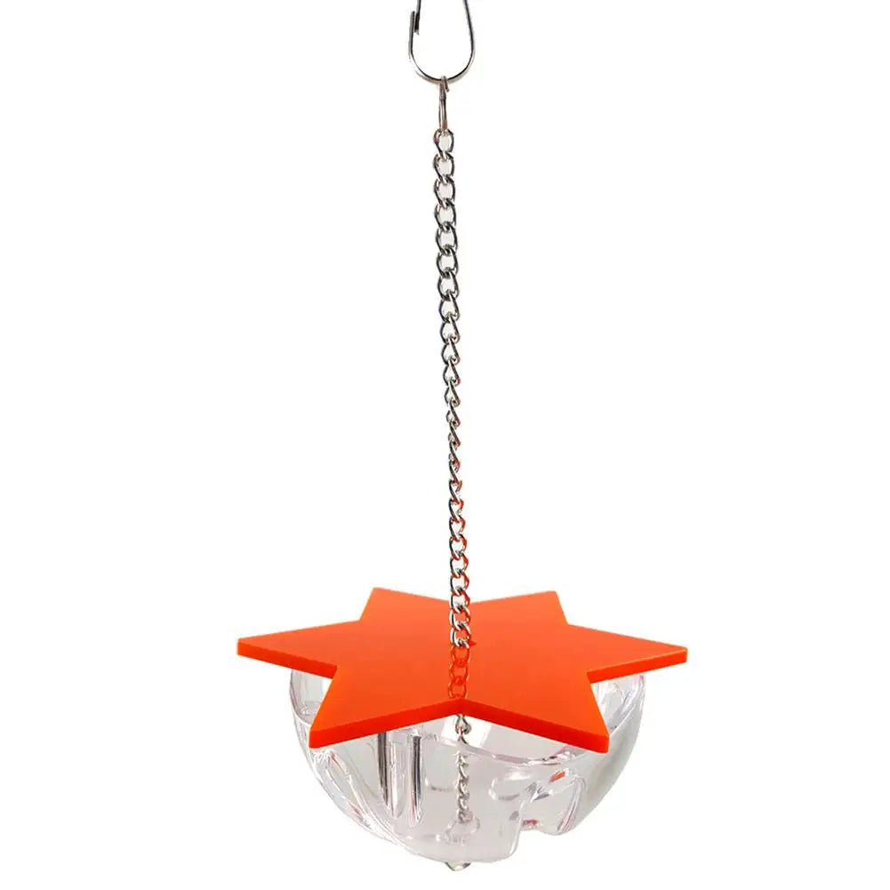Bird Bite Toys Parrot Foraging Feeder | Acrylic Hanging Treat Toy