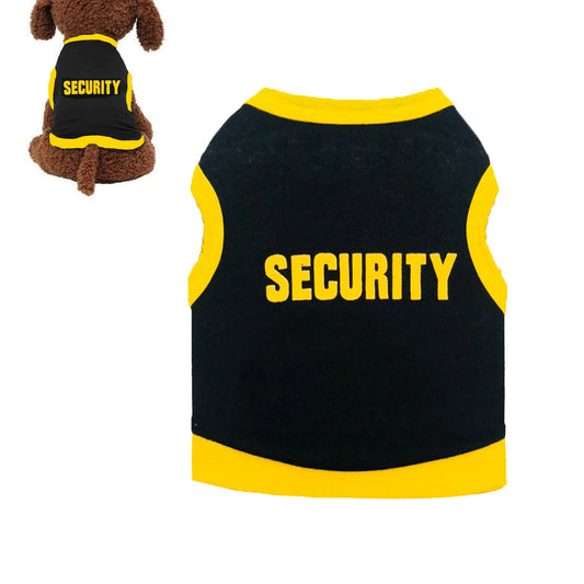 Police Dog Costume Vest - Black Cosplay Pet Apparel