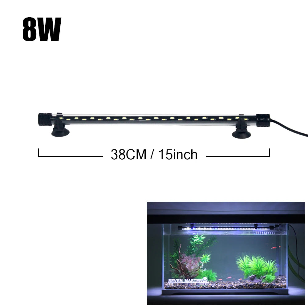 Aquarium LED Plant Grow & Decor Light - Waterproof Fish Tank Lamp