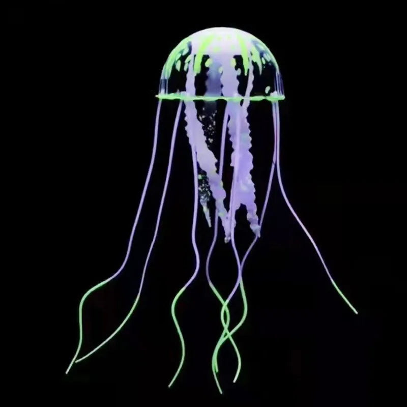 Luminous Artificial Jellyfish Aquarium Decor - Fish Tank Ornament