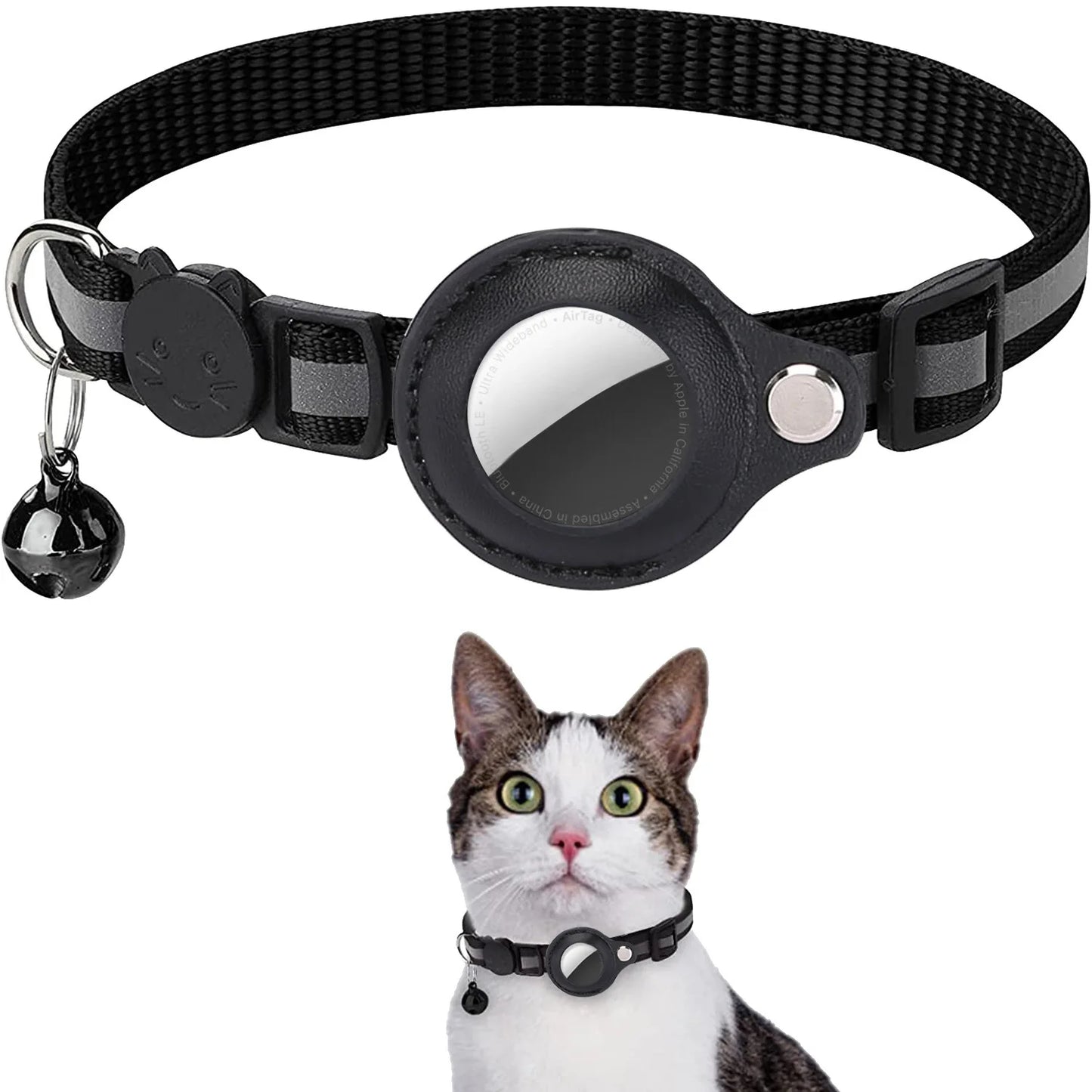 Cat AirTag Holder Collar | Breakaway, Reflective & Waterproof