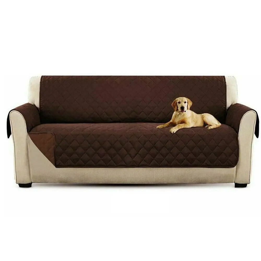 Waterproof Quilted Sofa Cover | Pet & Kid Couch Protector Slipcover