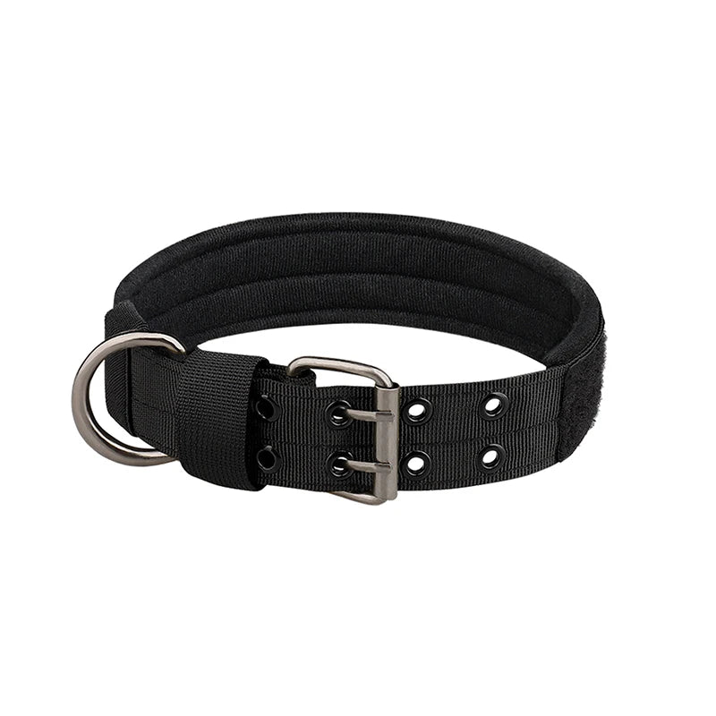 Tactical Nylon Dog Collar - Adjustable & Durable for Med/Lrg Dogs